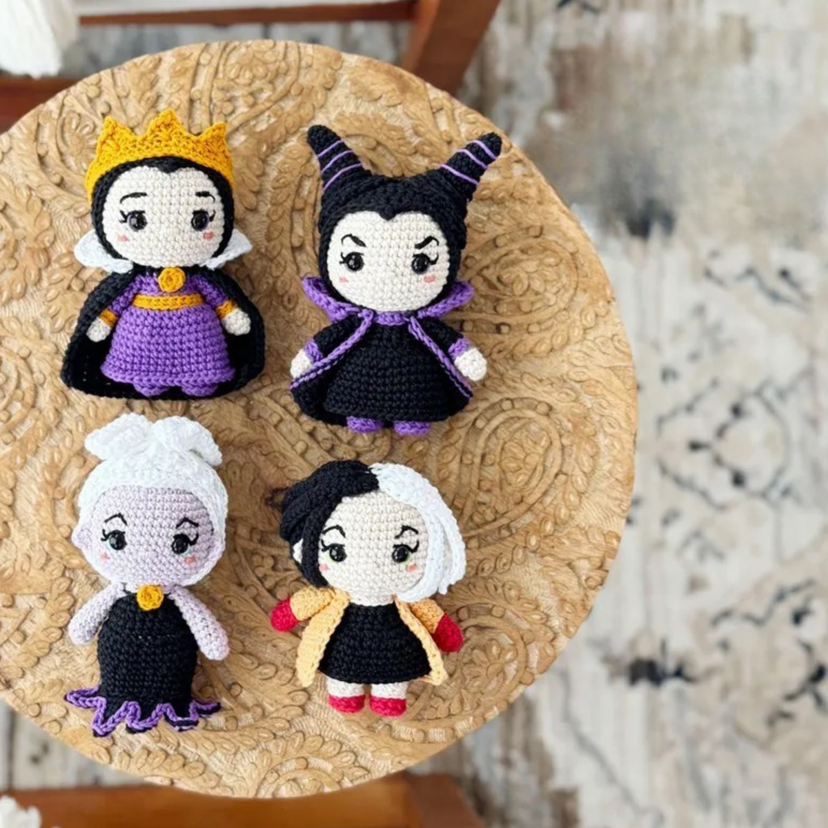 Crochet Evil Queen Sisters Amigurumi Pattern (4 Characters)