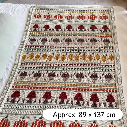Crochet Fall Into Place Blanket Pattern