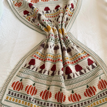 Crochet Fall Into Place Blanket Pattern