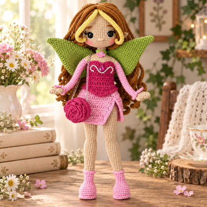 Crochet Flora Amigurumi Fairy Doll Pattern