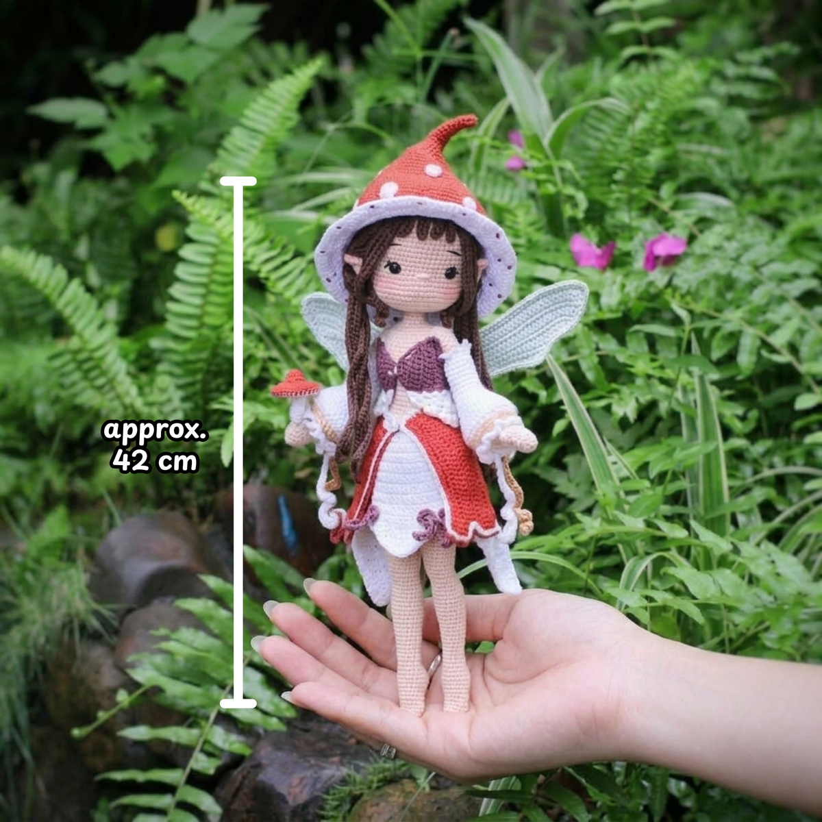 Crochet Florie the Mushroom Fairy Doll Pattern