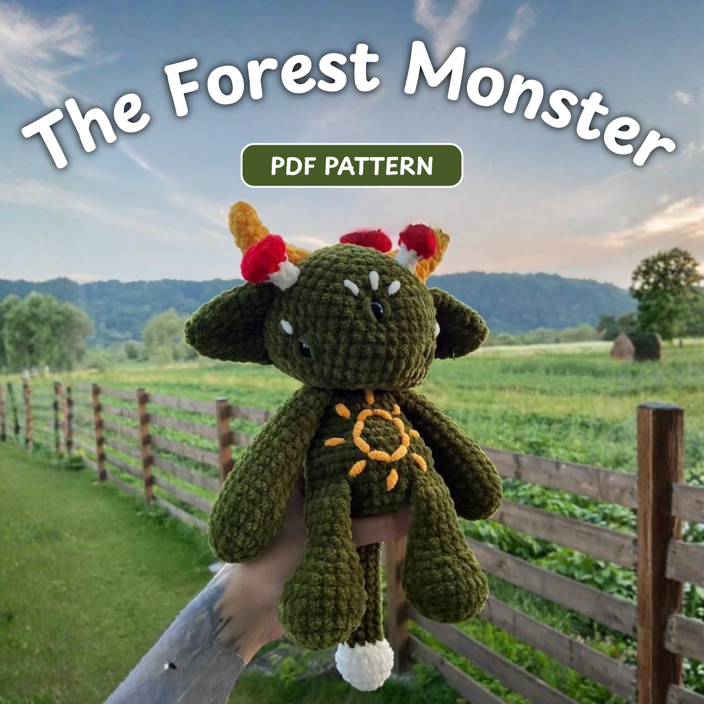 Crochet Forest Mushroom Monster Amigurumi Pattern
