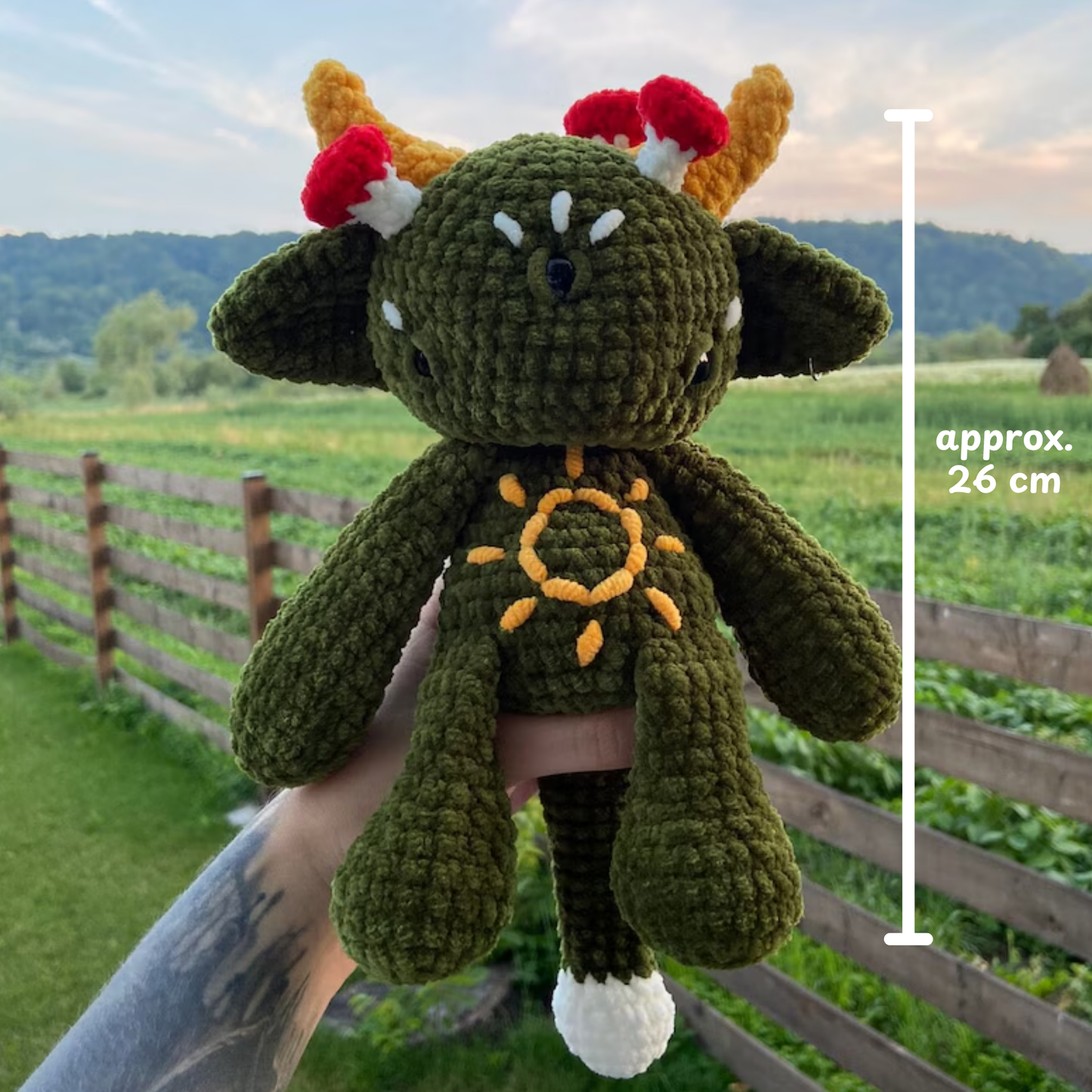 Crochet Forest Mushroom Monster Amigurumi Pattern