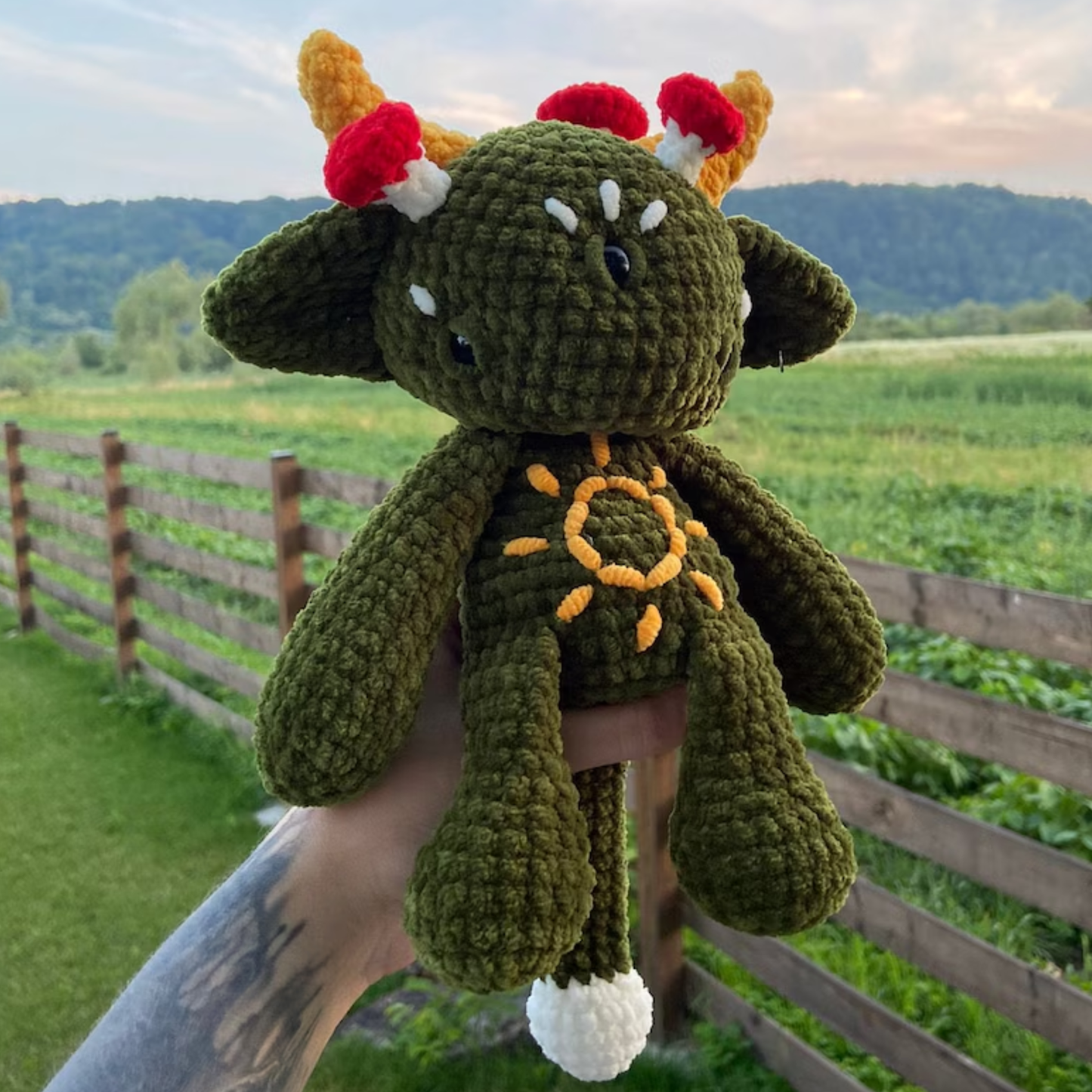Crochet Forest Mushroom Monster Amigurumi Pattern