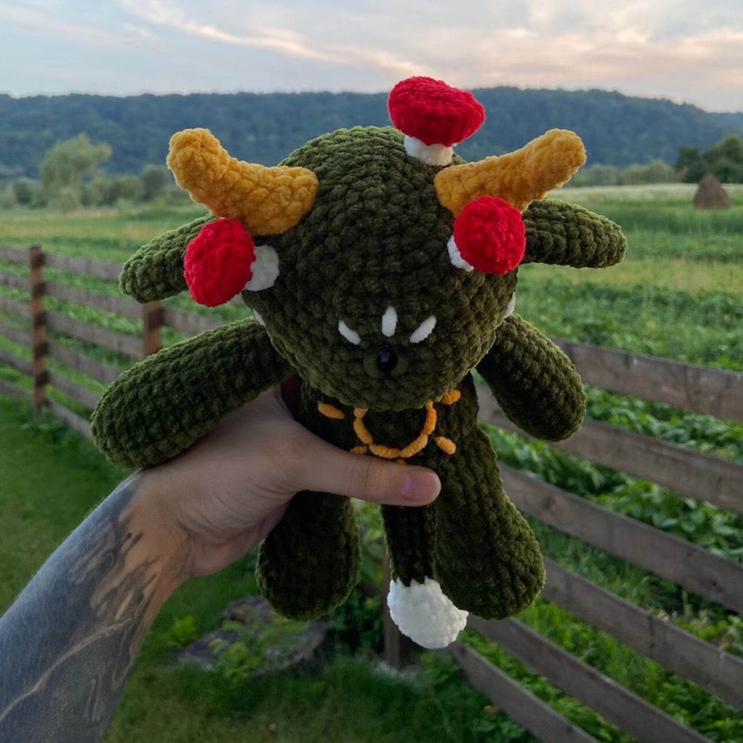 Crochet Forest Mushroom Monster Amigurumi Pattern
