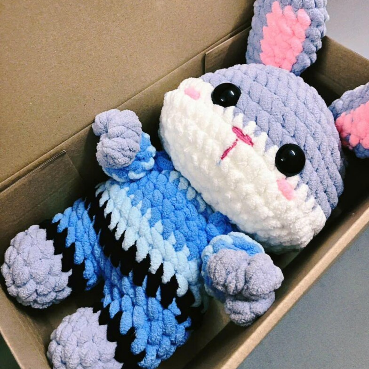 Crochet Fox and Bunny Officer Plush Set