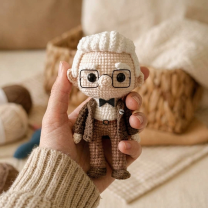 Crochet Mr. Fredricksen Doll Pattern