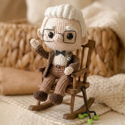 Crochet Mr. Fredricksen Doll Pattern