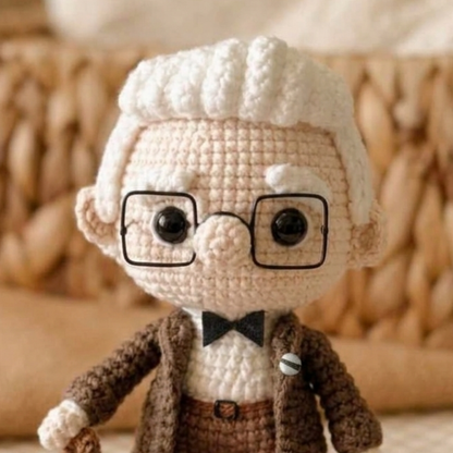 Crochet Mr. Fredricksen Doll Pattern
