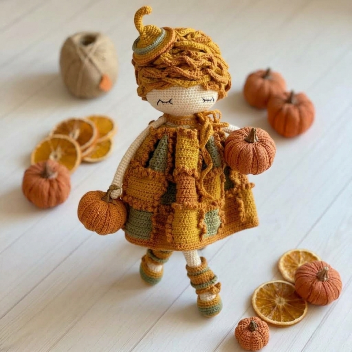Crochet Friendly Pumpkin Doll Pattern