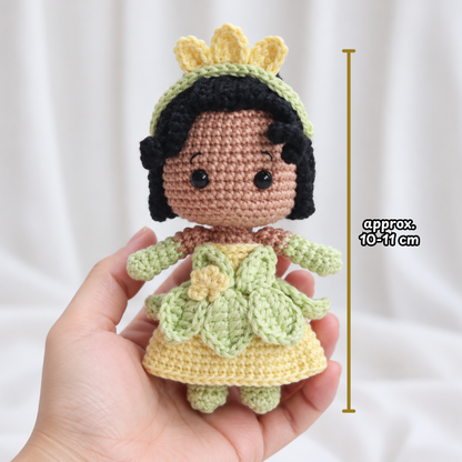Crochet Frog Princess Miniature Doll Pattern (Bundle 8 in 1)