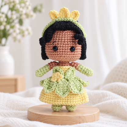 Crochet Frog Princess Miniature Doll Pattern (Bundle 8 in 1)