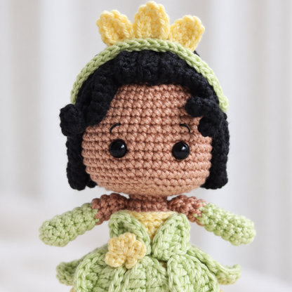 Crochet Frog Princess Miniature Doll Pattern (Bundle 8 in 1)