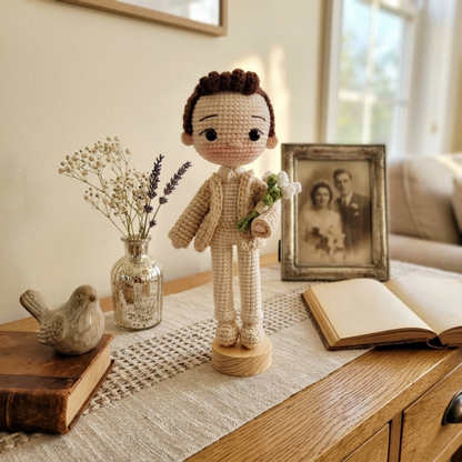 Crochet Gentle Groom Doll Pattern