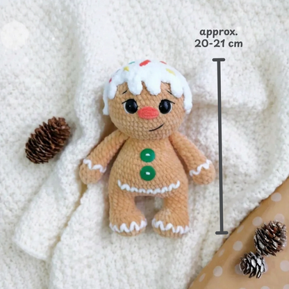 Crochet Gingerbread Bear Pattern (Bear and Gingerbread Versions)