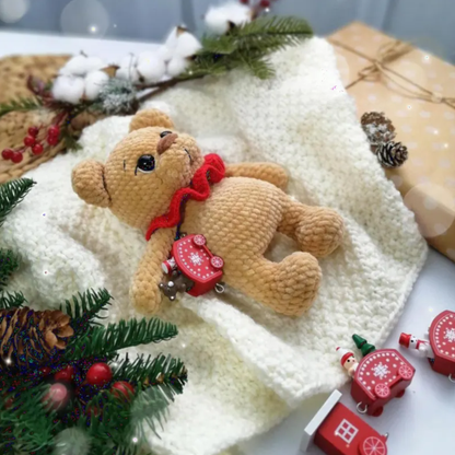 Crochet Gingerbread Bear Pattern (Bear and Gingerbread Versions)