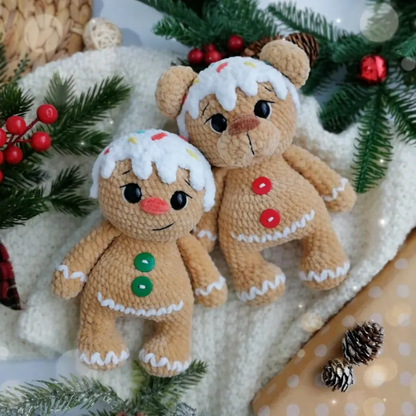 Crochet Gingerbread Bear Pattern (Bear and Gingerbread Versions)