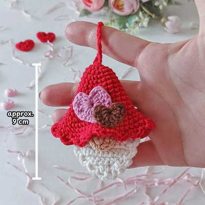 Crochet Gnome in Love Valentine's Day Pattern (Set of 2)