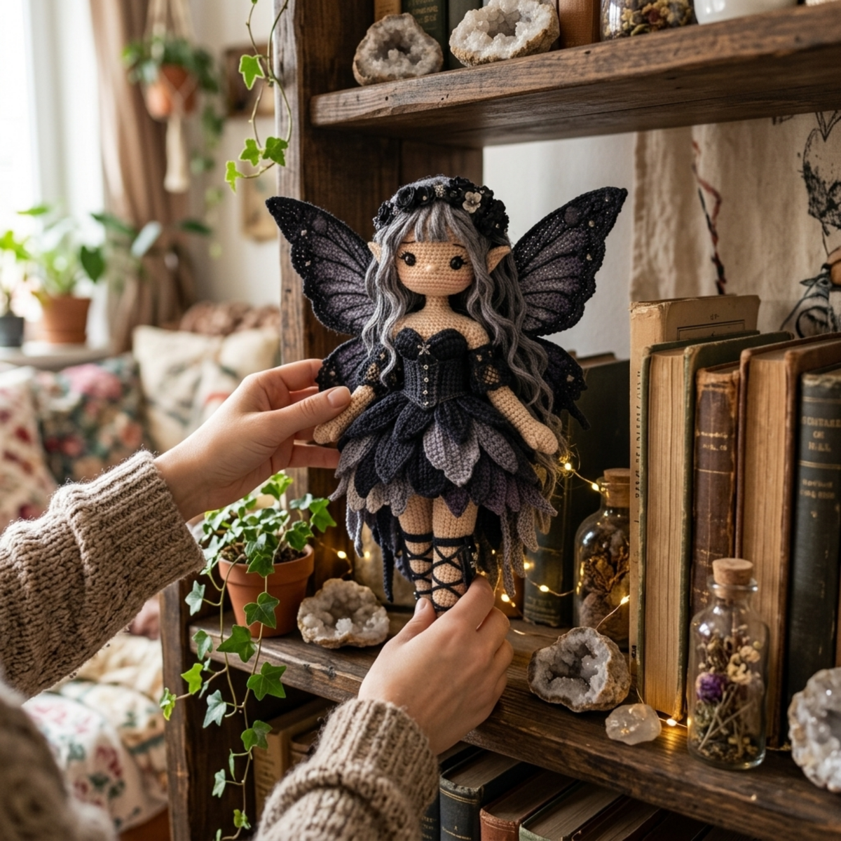 Crochet Gothic Fairy Doll Pattern
