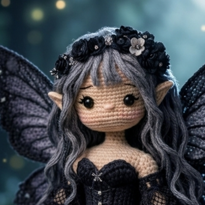 Crochet Gothic Fairy Doll Pattern