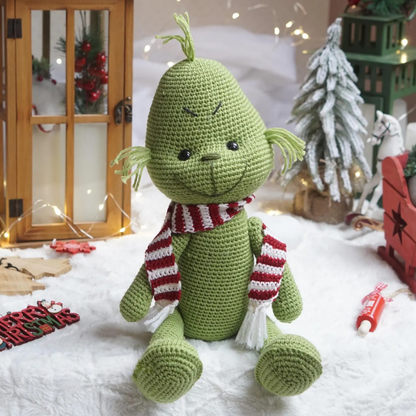 Crochet Grinch Amigurumi Pattern with Outfit (Set)