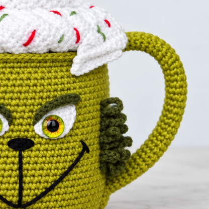 Crochet Grinch Mug Amigurumi Pattern