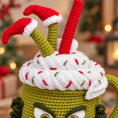 Crochet Grinch Mug Amigurumi Pattern