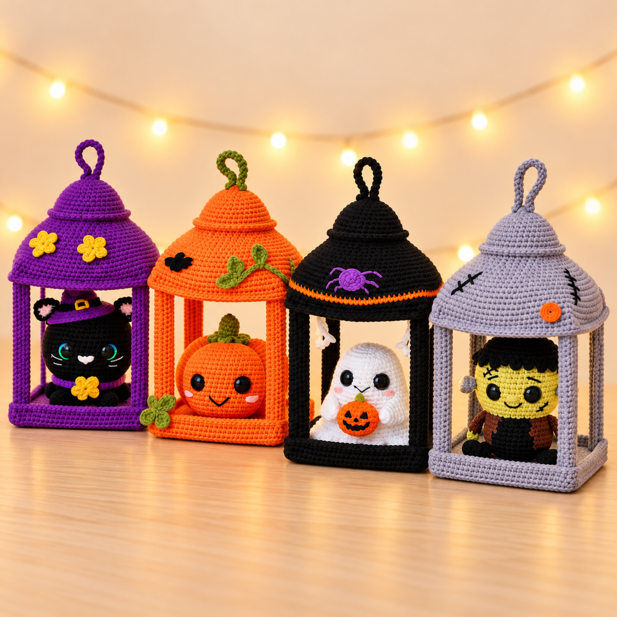 Crochet Halloween Lanterns Pattern