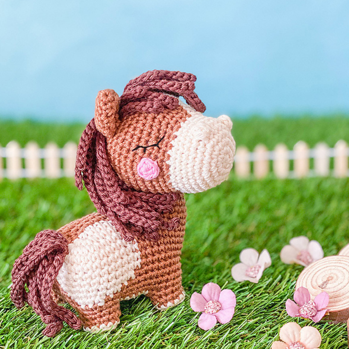 Crochet Harper the Horse Quad Squad Pattern (4 Colorways)