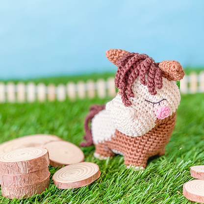 Crochet Harper the Horse Quad Squad Pattern (4 Colorways)
