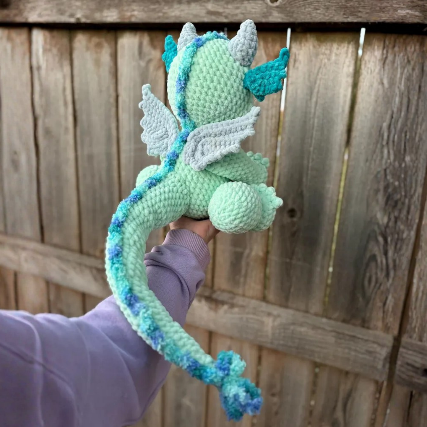 Crochet Dragon Hatchling Pattern (Big and Fluffy + Tiny Lite)