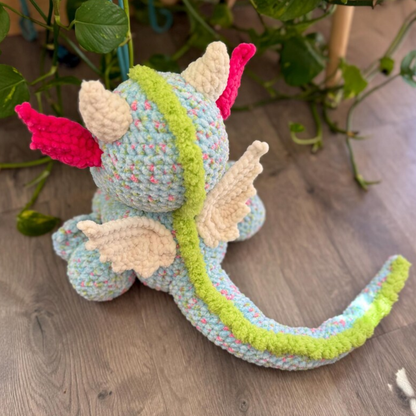 Crochet Dragon Hatchling Pattern (Big and Fluffy + Tiny Lite)
