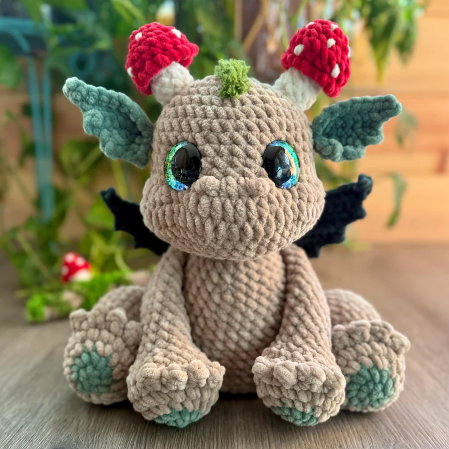 Crochet Dragon Hatchling Pattern (Big and Fluffy + Tiny Lite)