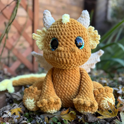 Crochet Dragon Hatchling Pattern (Big and Fluffy + Tiny Lite)