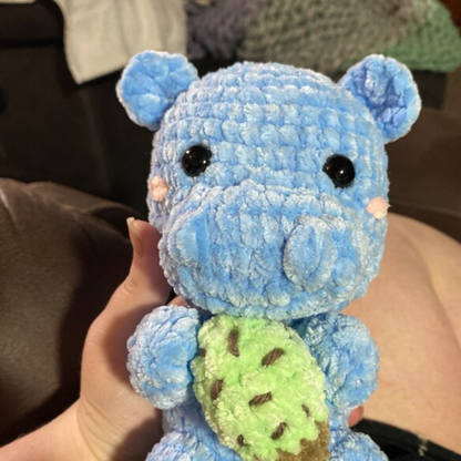 Crochet Hippo and His Ice Cream Pattern