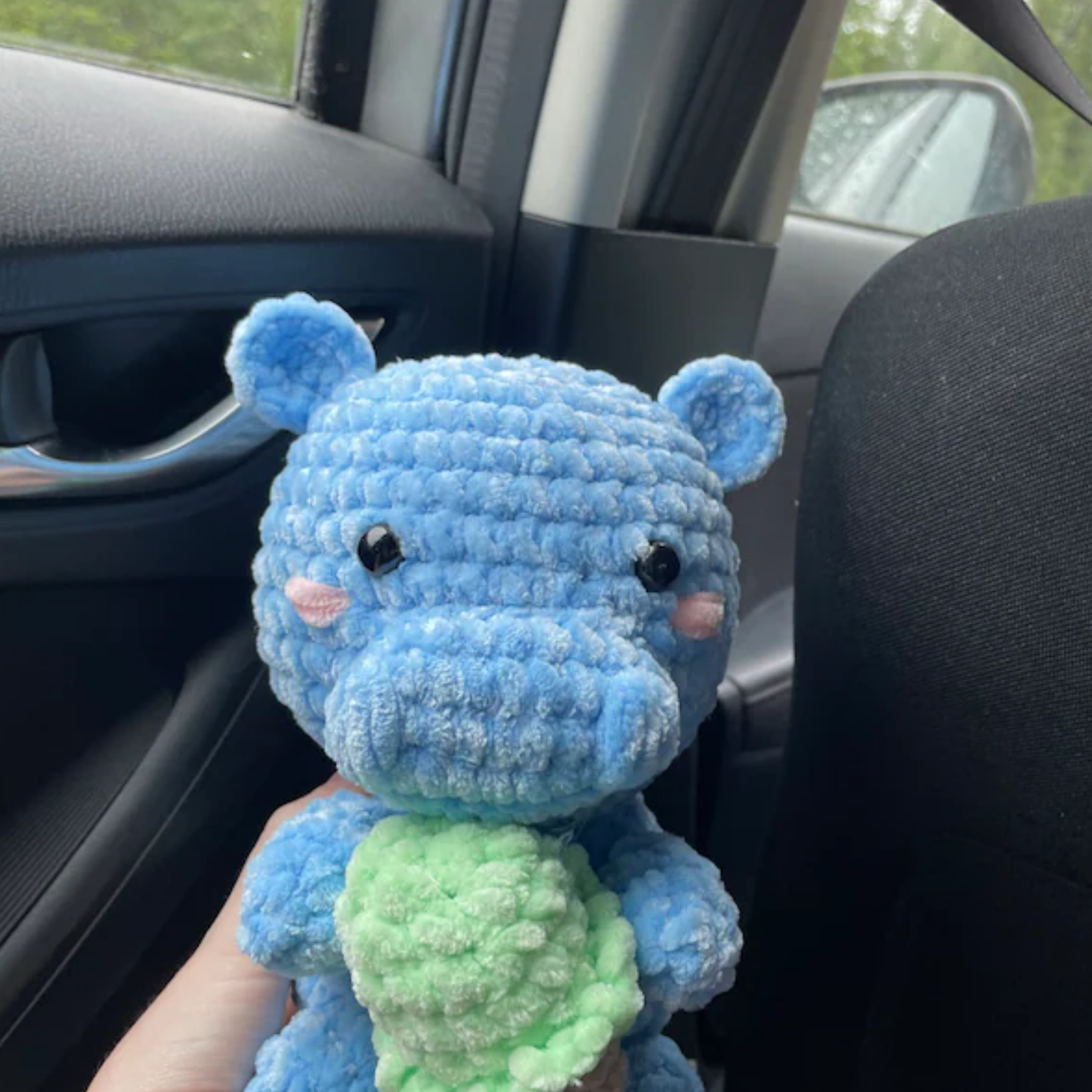 Crochet Hippo and His Ice Cream Pattern