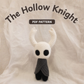 Crochet Hollow Knight Amigurumi Pattern (2 Sizes)