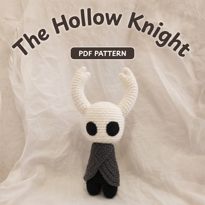 Crochet Hollow Knight Amigurumi Pattern (2 Sizes)