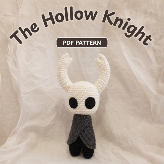 Crochet Hollow Knight Amigurumi Pattern (2 Sizes)