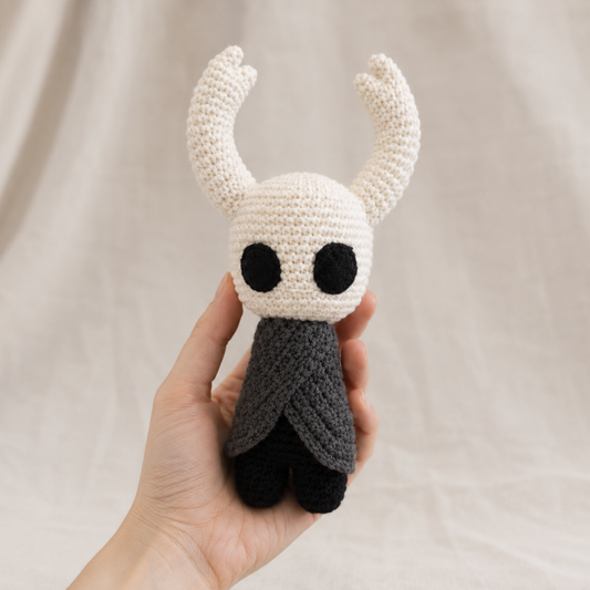 Crochet Hollow Knight Amigurumi Pattern (2 Sizes)