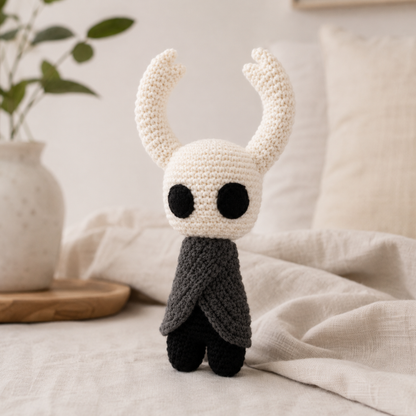 Crochet Hollow Knight Amigurumi Pattern (2 Sizes)