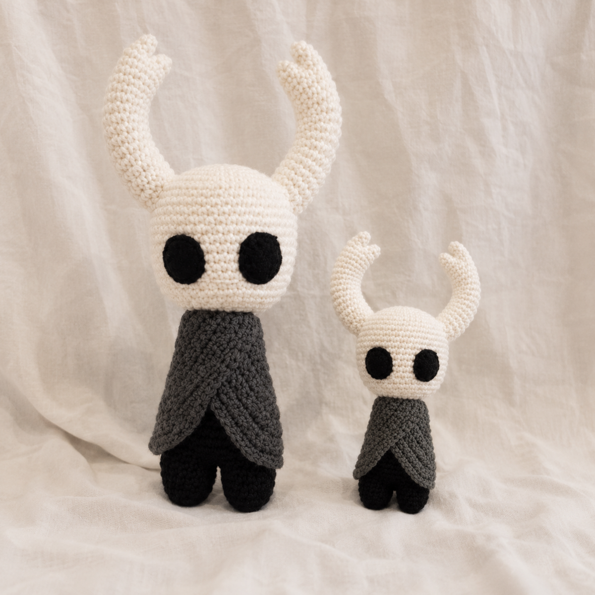 Crochet Hollow Knight Amigurumi Pattern (2 Sizes)