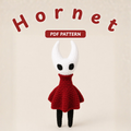 Crochet Hornet Amigurumi Pattern (Hollow Knight: Silksong)