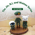 Crochet Jin BTS Military Pattern