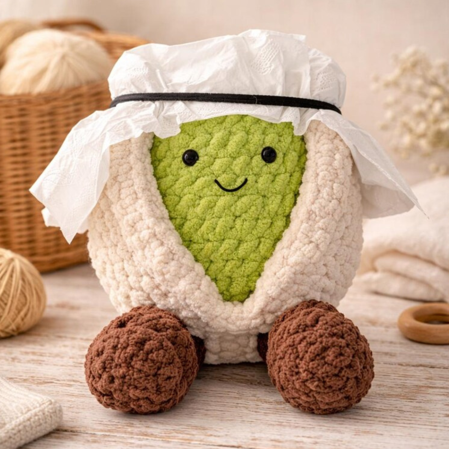 Crochet Jumbo Pistachio Amigurumi Pattern