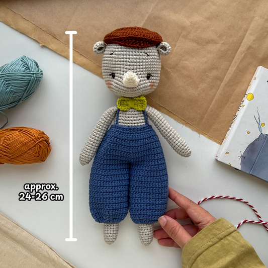 Crochet Labada Rhino Amigurumi Pattern
