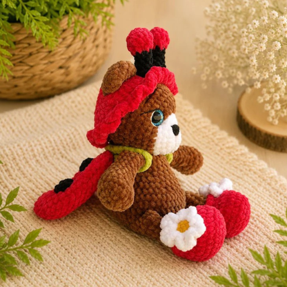 Crochet Ladybug Teddy Bear Amigurumi Pattern