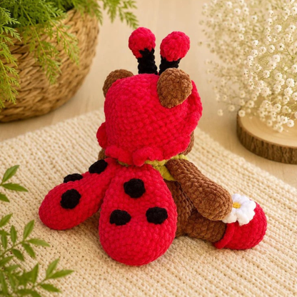 Crochet Ladybug Teddy Bear Amigurumi Pattern