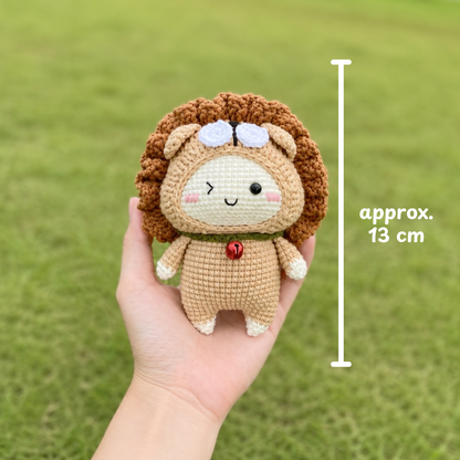 Crochet Leo Zodiac Keychain Pattern