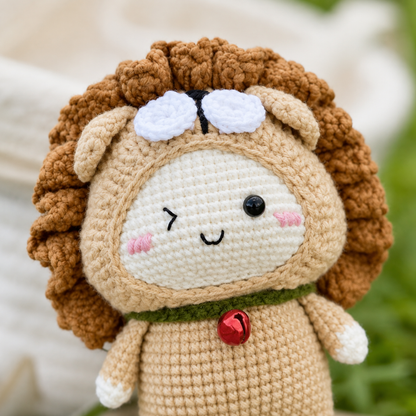 Crochet Leo Zodiac Keychain Pattern